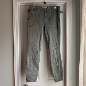 Anthropologie Hei Hei “Slim Utility” Green Pants